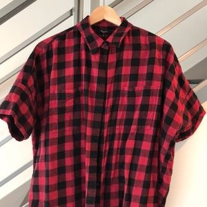 Madewell buffalo plaid button up